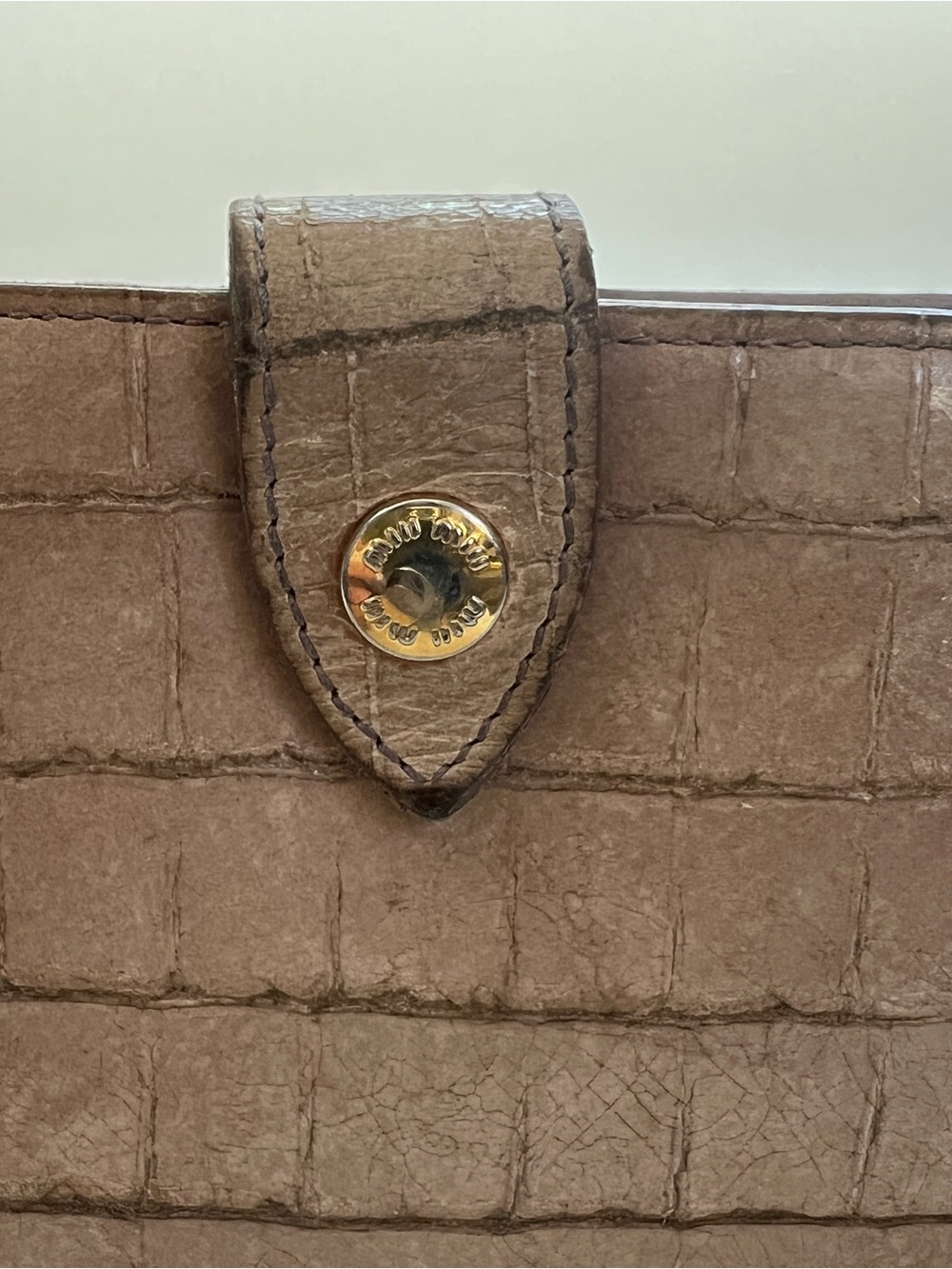 Miu Miu Croc-Embossed
Kisslock Wallet - Picture 13 of 15